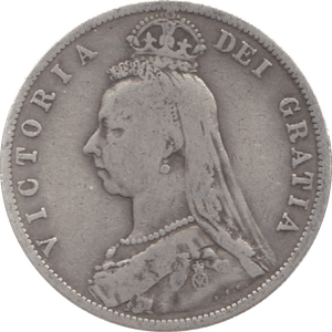 1889 HALFCROWN ( FINE ) 3 - Halfcrown - Cambridgeshire Coins