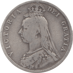 1889 HALFCROWN ( FINE ) 3 - Halfcrown - Cambridgeshire Coins