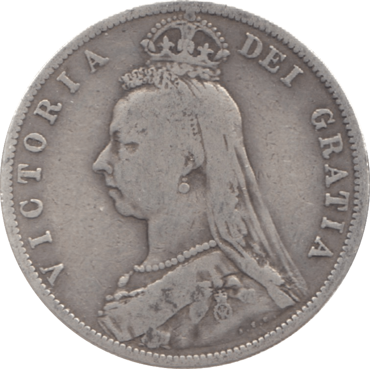 1889 HALFCROWN ( FINE ) 3 - Halfcrown - Cambridgeshire Coins