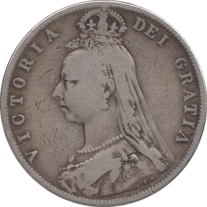 1889 HALFCROWN ( FINE ) 8 - Halfcrown - Cambridgeshire Coins