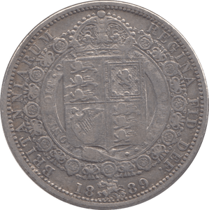 1889 HALFCROWN ( GF ) - Halfcrown - Cambridgeshire Coins