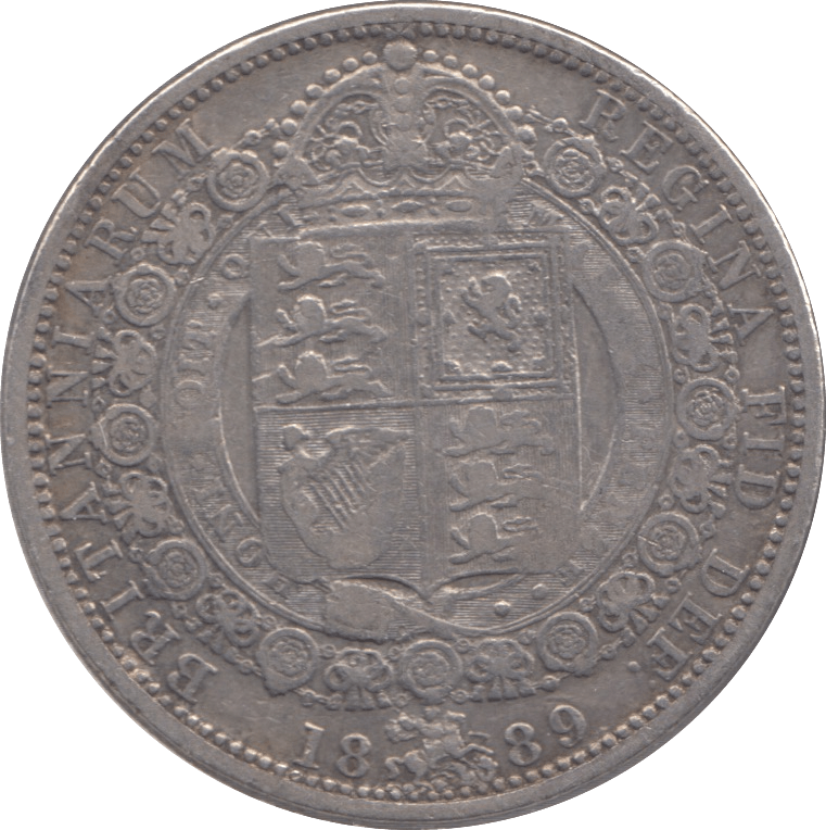 1889 HALFCROWN ( GF ) - Halfcrown - Cambridgeshire Coins