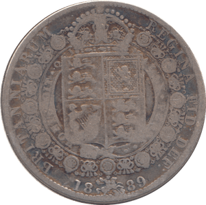 1889 HALFCROWN ( NF ) 2 - Halfcrown - Cambridgeshire Coins