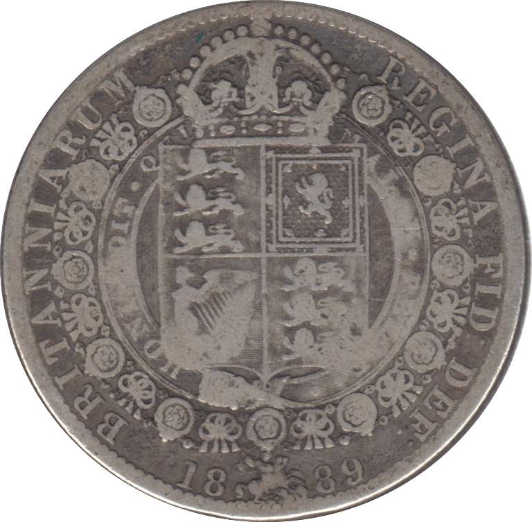 1889 HALFCROWN (NF) 6 - Halfcrown - Cambridgeshire Coins