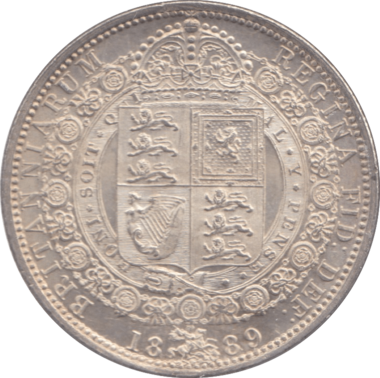 1889 HALFCROWN ( UNC ) - Halfcrown - Cambridgeshire Coins