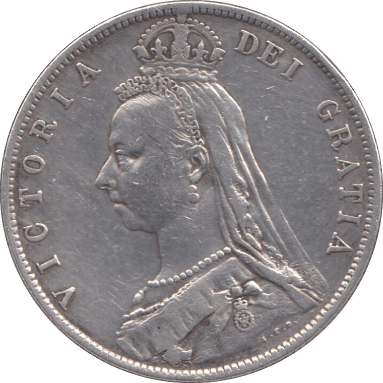 1889 HALFCROWN ( VF ) - Halfcrown - Cambridgeshire Coins