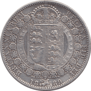 1889 HALFCROWN ( VF ) - Halfcrown - Cambridgeshire Coins