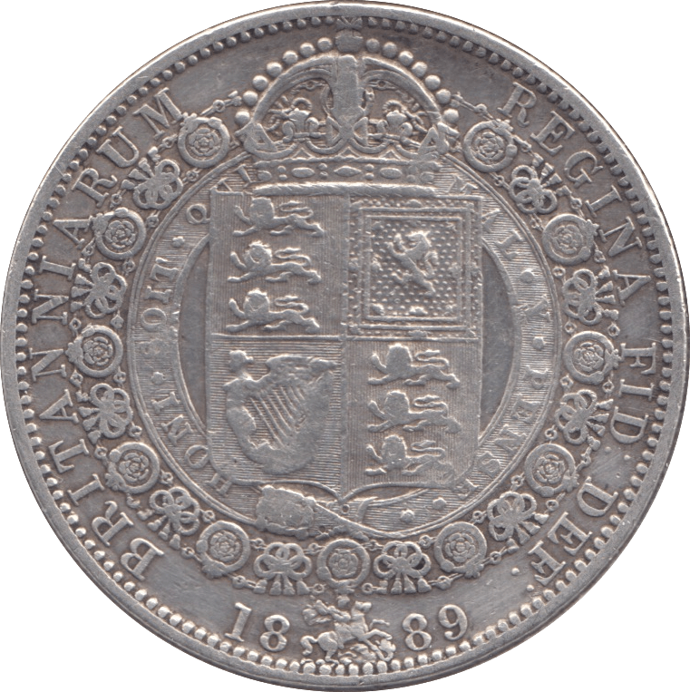 1889 HALFCROWN ( VF ) - Halfcrown - Cambridgeshire Coins