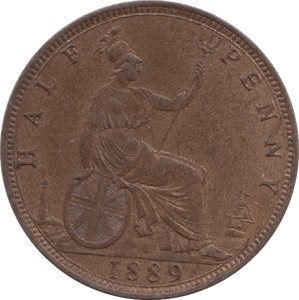 1889 HALFPENNY ( AUNC ) 16 - Halfpenny - Cambridgeshire Coins