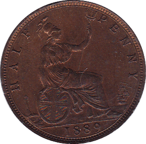 1889 HALFPENNY ( AUNC ) - Halfpenny - Cambridgeshire Coins