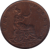 1889 HALFPENNY ( AUNC ) - Halfpenny - Cambridgeshire Coins