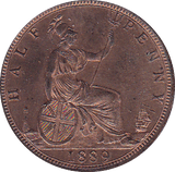 1889 HALFPENNY ( BU ) - Halfpenny - Cambridgeshire Coins