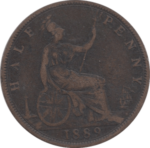1889 HALFPENNY ( F ) 1 - Halfpenny - Cambridgeshire Coins