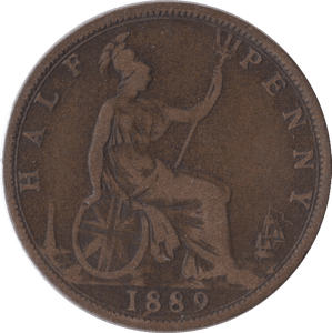 1889 HALFPENNY ( NF ) - Halfpenny - Cambridgeshire Coins