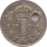 1889 MAUNDY ONE PENNY ( GVF ) - Maundy Coins - Cambridgeshire Coins
