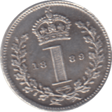 1889 MAUNDY ONE PENNY ( UNC ) 7 - Maundy Coins - Cambridgeshire Coins