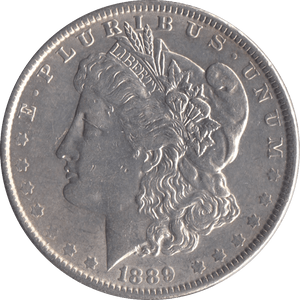 1889 MORGAN DOLLAR USA PHILADELPHIA MINT - SILVER WORLD COINS - Cambridgeshire Coins