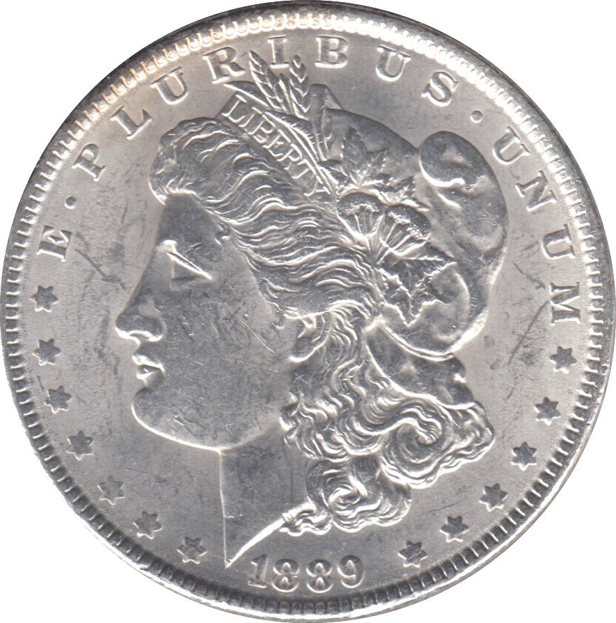 1889 MORGAN DOLLAR USA - SILVER WORLD COINS - Cambridgeshire Coins