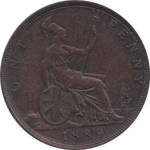 1889 PENNY 1 ( EF ) 13 - Penny - Cambridgeshire Coins