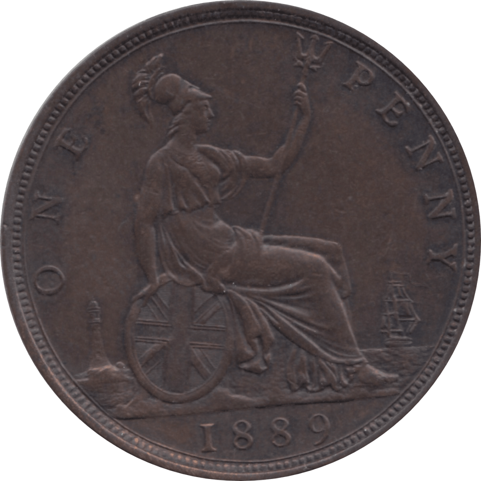 1889 PENNY 1 ( EF ) 13 - Penny - Cambridgeshire Coins