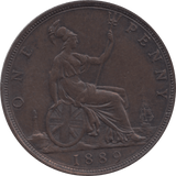 1889 PENNY 1 ( EF ) 13 - Penny - Cambridgeshire Coins