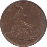 1889 PENNY ( AUNC ) - Penny - Cambridgeshire Coins
