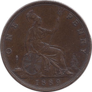 1889 PENNY ( GVF ) 2 - Penny - Cambridgeshire Coins