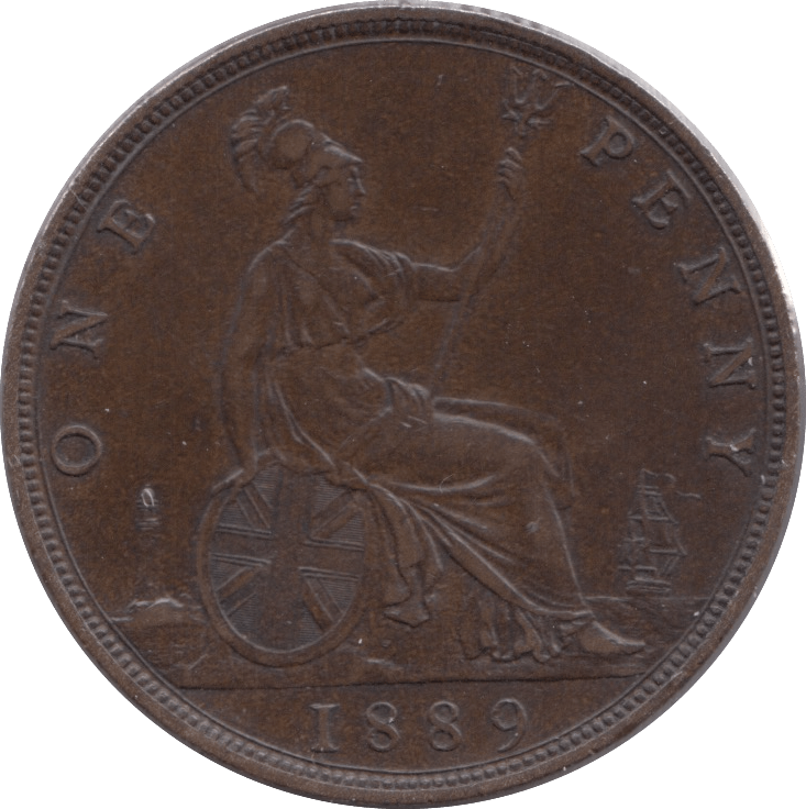 1889 PENNY ( GVF ) 2 - Penny - Cambridgeshire Coins