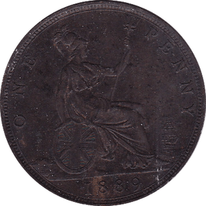 1889 PENNY ( GVF ) - Penny - Cambridgeshire Coins