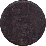 1889 PENNY ( GVF ) - Penny - Cambridgeshire Coins