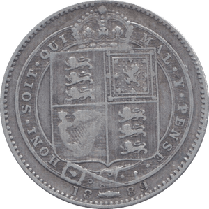 1889 SHILLING ( F ) 2 - Shilling - Cambridgeshire Coins