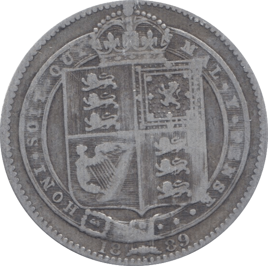 1889 SHILLING ( F ) - Shilling - Cambridgeshire Coins