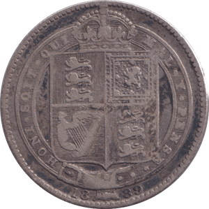 1889 SHILLING ( FINE ) - Shilling - Cambridgeshire Coins