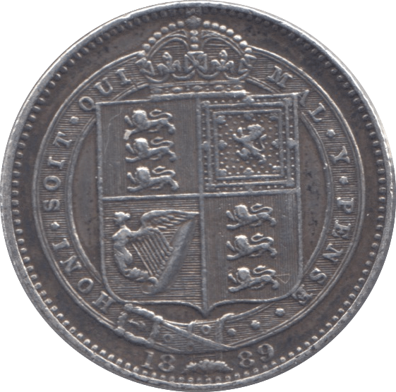 1889 SHILLING ( GVF ) - Shilling - Cambridgeshire Coins