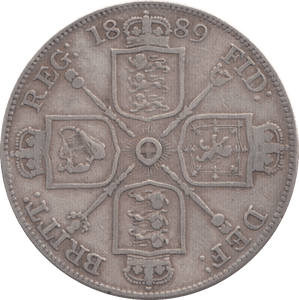 1889 SILVER DOUBLE FLORIN ( FINE ) - Double Florin - Cambridgeshire Coins