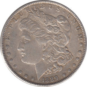1889 SILVER MORGAN DOLLAR USA 4 - SILVER WORLD COINS - Cambridgeshire Coins