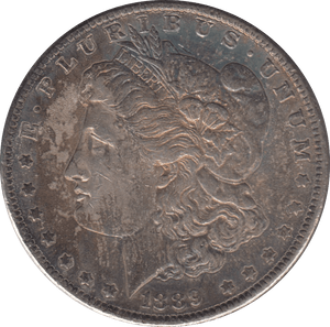 1889 SILVER MORGAN DOLLAR USA 9 - SILVER WORLD COINS - Cambridgeshire Coins
