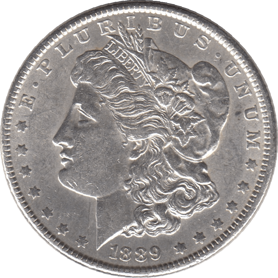 1889 SILVER MORGAN DOLLAR USA - SILVER WORLD COINS - Cambridgeshire Coins