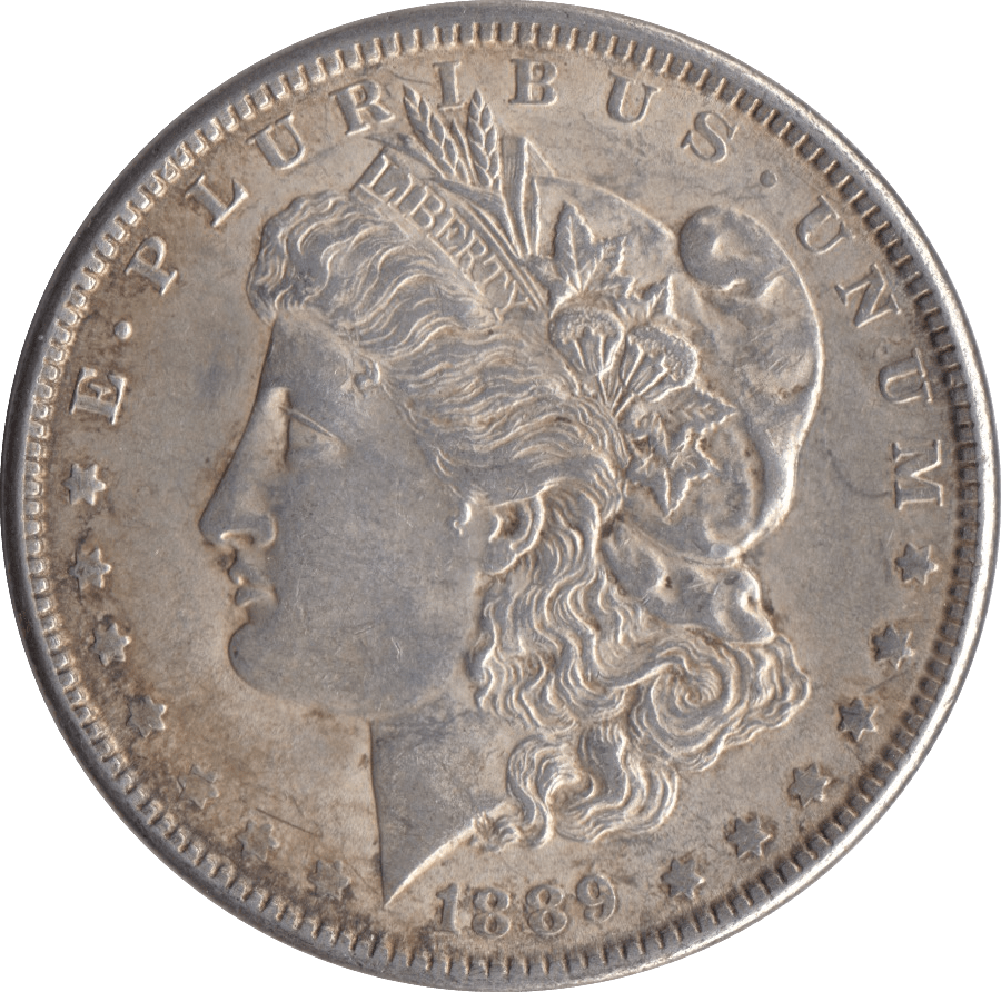 1889 SILVER MORGAN DOLLAR USA - SILVER WORLD COINS - Cambridgeshire Coins
