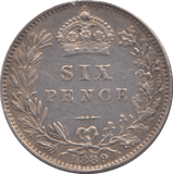 1889 SIXPENCE ( EF ) - Sixpence - Cambridgeshire Coins