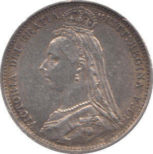 1889 SIXPENCE ( EF ) - Sixpence - Cambridgeshire Coins