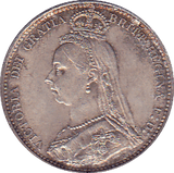 1889 SIXPENCE ( EF ) - Sixpence - Cambridgeshire Coins