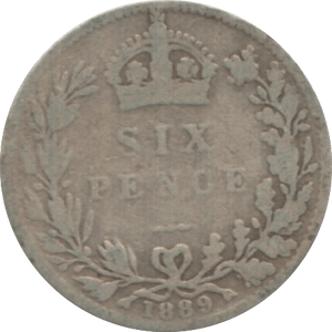 1889 SIXPENCE ( FAIR ) 1 - Sixpence - Cambridgeshire Coins