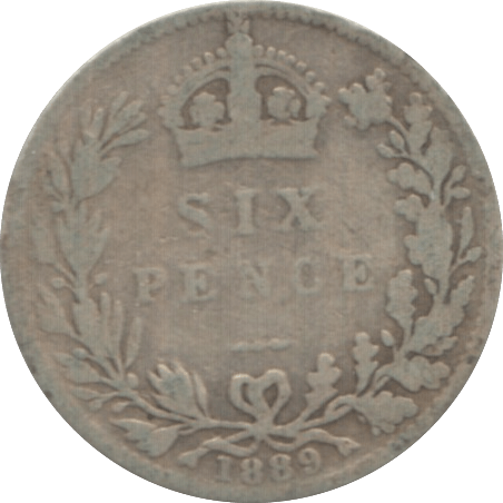 1889 SIXPENCE ( FAIR ) 1 - Sixpence - Cambridgeshire Coins