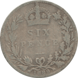 1889 SIXPENCE ( FAIR ) 1 - Sixpence - Cambridgeshire Coins
