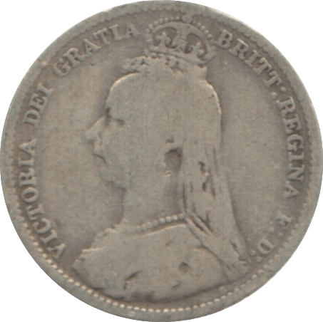 1889 SIXPENCE ( FAIR ) 1 - Sixpence - Cambridgeshire Coins