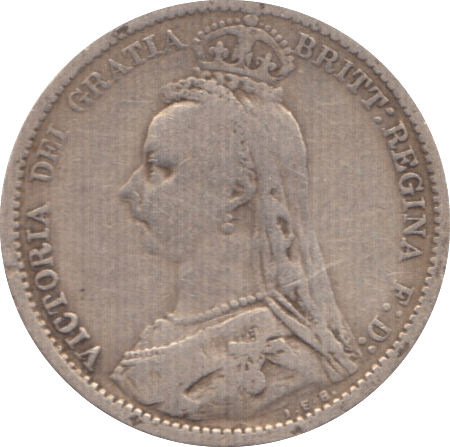 1889 SIXPENCE ( FAIR ) - Sixpence - Cambridgeshire Coins