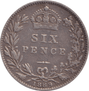 1889 SIXPENCE ( GF ) - Sixpence - Cambridgeshire Coins