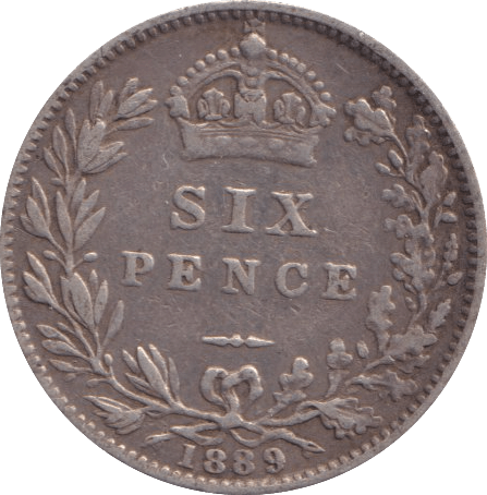 1889 SIXPENCE ( GF ) - Sixpence - Cambridgeshire Coins