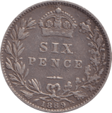 1889 SIXPENCE ( GF ) - Sixpence - Cambridgeshire Coins